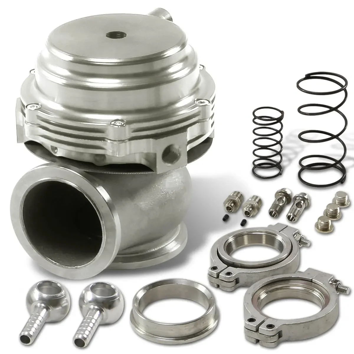 38mm Universal Car External Wastegate V-Band Flanged Turbo Waste Gate for Supercharge Turbo Manifold With Logo Car Accessories