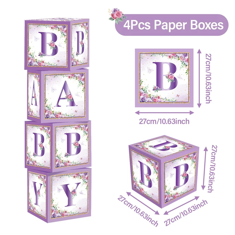 Pink & Purple Butterfly Party Favor Box