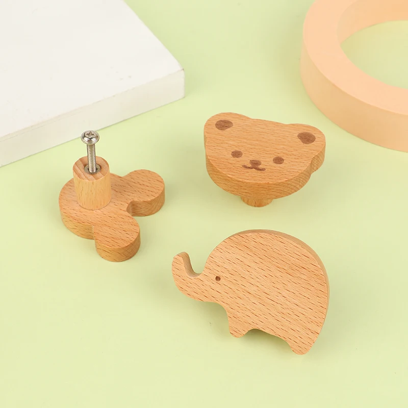 Description Picture 5 of itemCute Clouds Stars Wood Furniture Handles For Cabinets And Drawers Door Knobs Kitchen Cupboard Wardrobe Pulls Wooden Door Handles