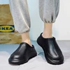 STRONGSHEN Men Kitchen Shoes Chef Clogs Waterproof Doctor Shoe High Quality Warm Plush Garden Clogs Oil-Proof Non-slip Work Shoe 2