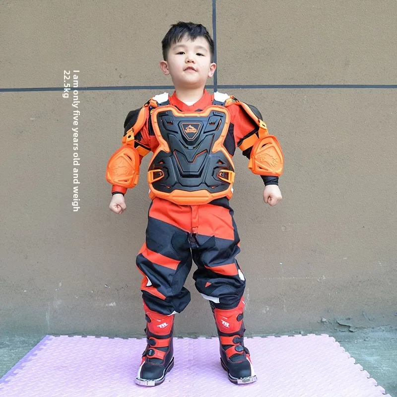 Adult Motorcycle Armor Chest Back Body Kid Motocross Off-Road Protective Gears Vest Jacket Biker Cycling Waistcoat Chaqueta Moto