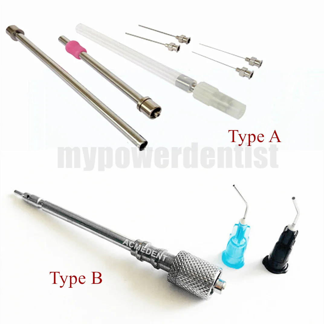 

1Set Dental Saliva Ejector Aspirator Stainless Suction Tubes Syringe Tip Suit 23 18G