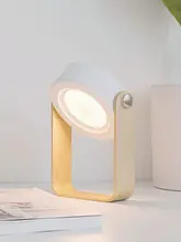  New Creative Wood Handle Foldable Night Lights Reading Lamp Portable Lantern Lamp Telescopic Folding Led Table Lamp USB Charging 