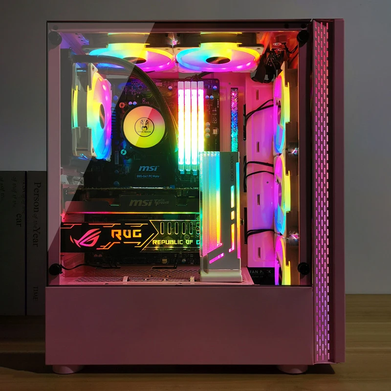 ARGB 그래픽 카드 GPU 지원 5V 3핀 주소 지정 가능 알루미늄 GPU 비디오 카드 처짐 방지 브래킷 조절 가능한 나사 브레이스 PC 케이스 액세서리