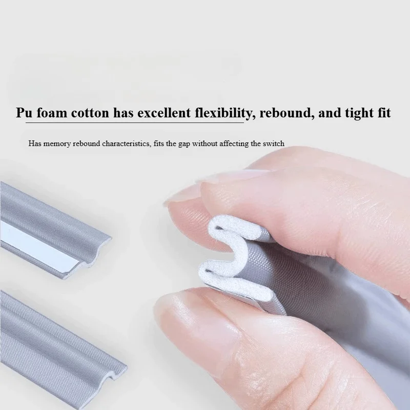 Self-Adhesive Weatherproof Sealing Strip - Wind, Dust, Rain, & Noise Barrier Tape for Sliding Doors (5m Roll)