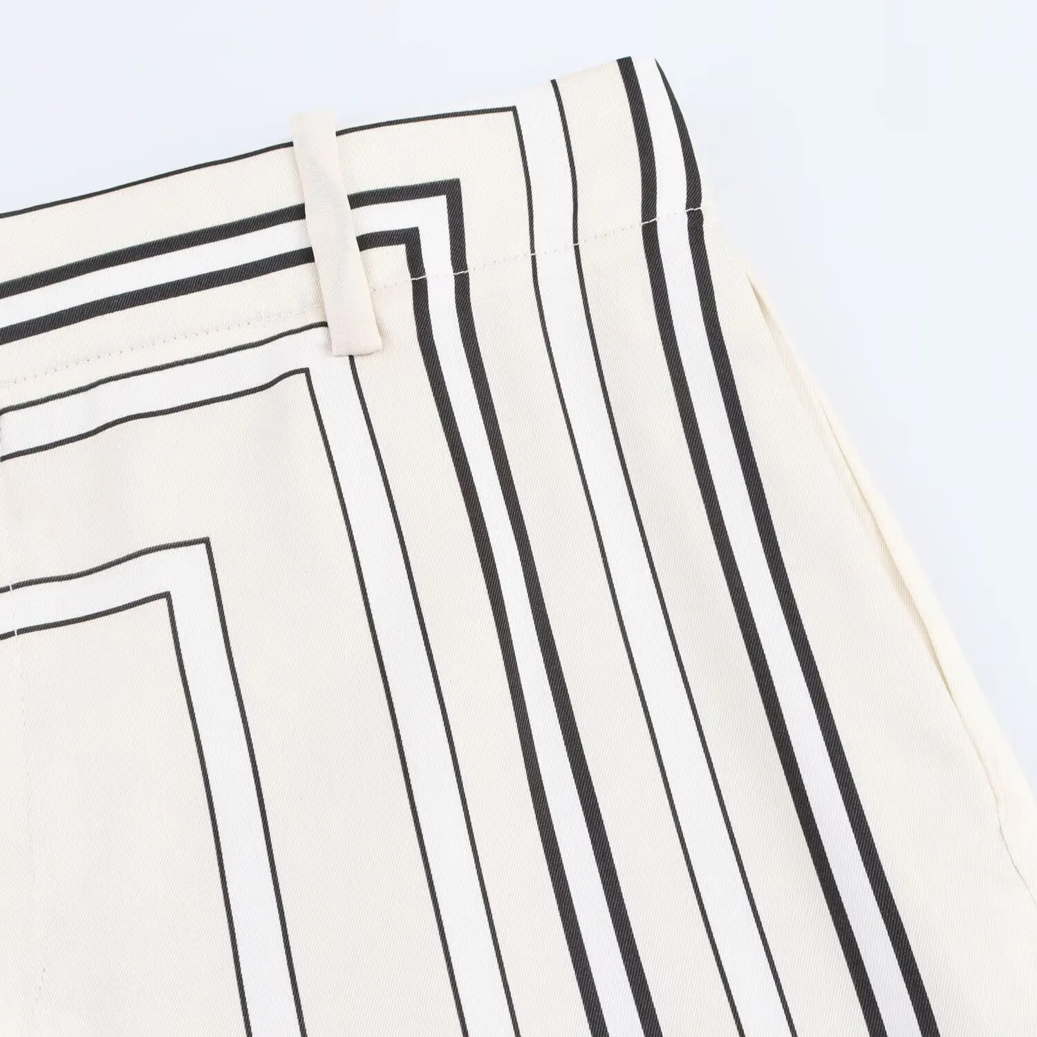 TRAFZA 2025 Women Trouser Suit Turn-down Collar Long Sleeve Single-breasted Slim Print Shirt+High Waist Zipper Loose Long Pants