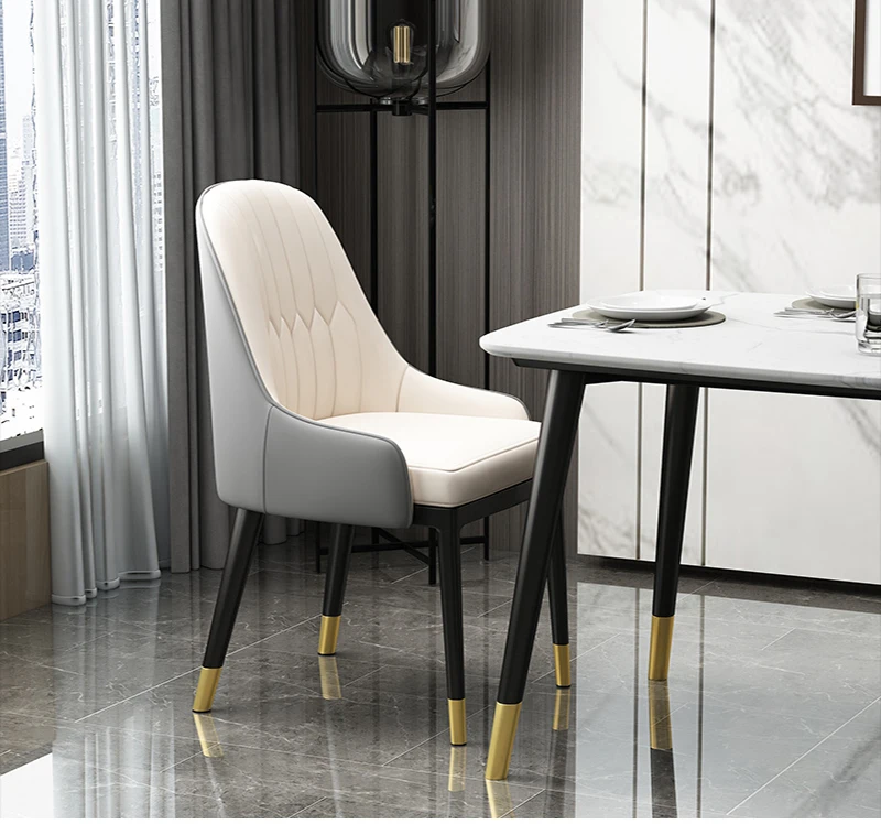 Description Picture 5 of itemNordic Modern Dining Chairs Work Computer Comfort Fallow Desk Dining Chairs Bedroom Living Room Sillones Salon Home Furniture QF