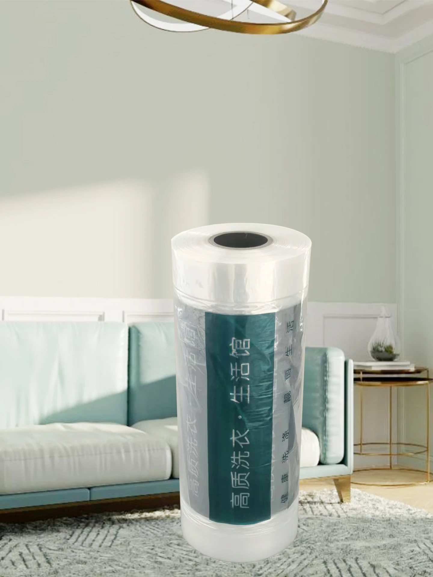 휴대용 비닐봉투 드라이클리닝 매장 범용 포장 롤 의류 방진 포장 필름 가방 가정용 수납 정리함