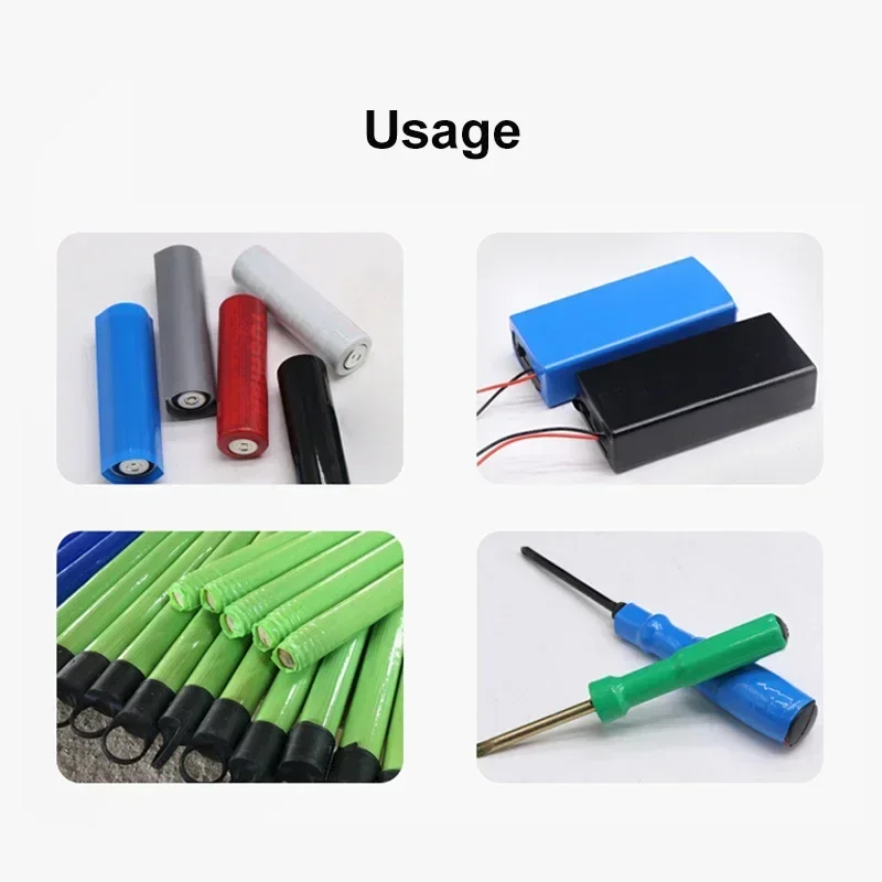 Tube Thermorétractable PVC - Largeur 17 à 80 Mm - Longueur 5 M - Noir - Pour Isolation électrique