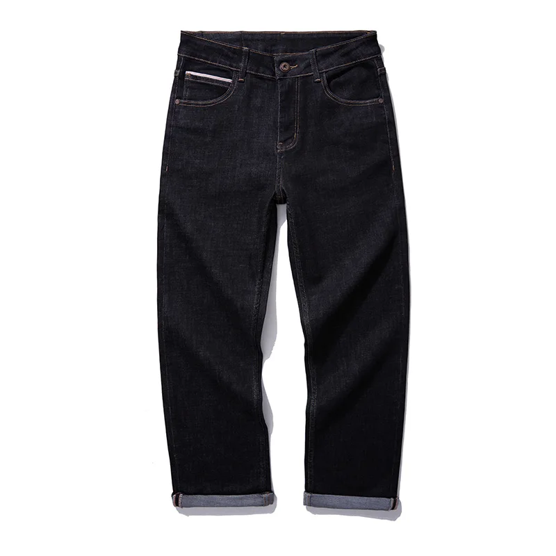 

Новинка весна-осень мужские джинсы ретро повседневные свободные прямые потертые длинные брюки