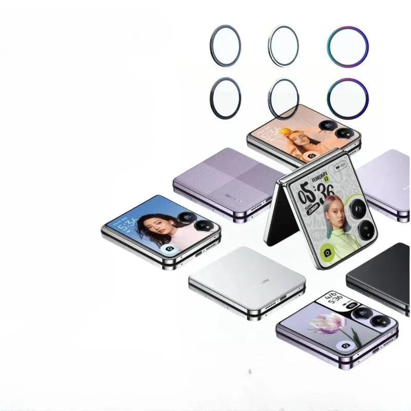 Premium Tempered Glass Camera Lens Protector with Metal Frame