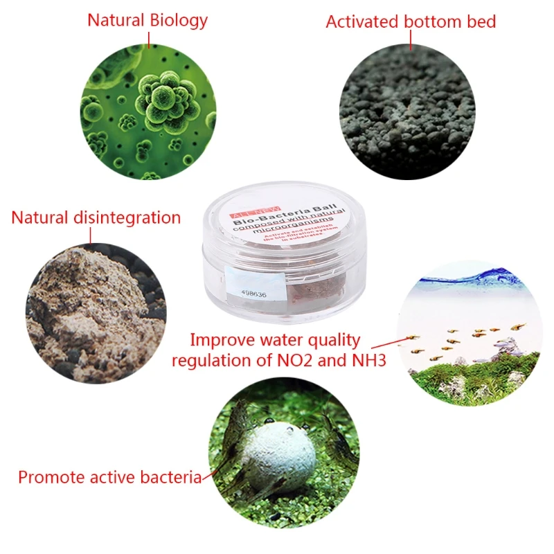 

3pcs Nitrifying Balls Establish Nitrification System Remove Odors Dropship