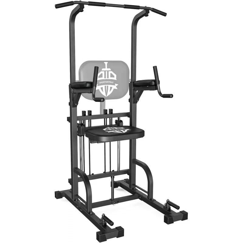 

Sportsroyals Power Tower Pull Up Dip Station Assistive Trainer Multi-Function Home Gym Strength Training Fitness Equipment 440LB