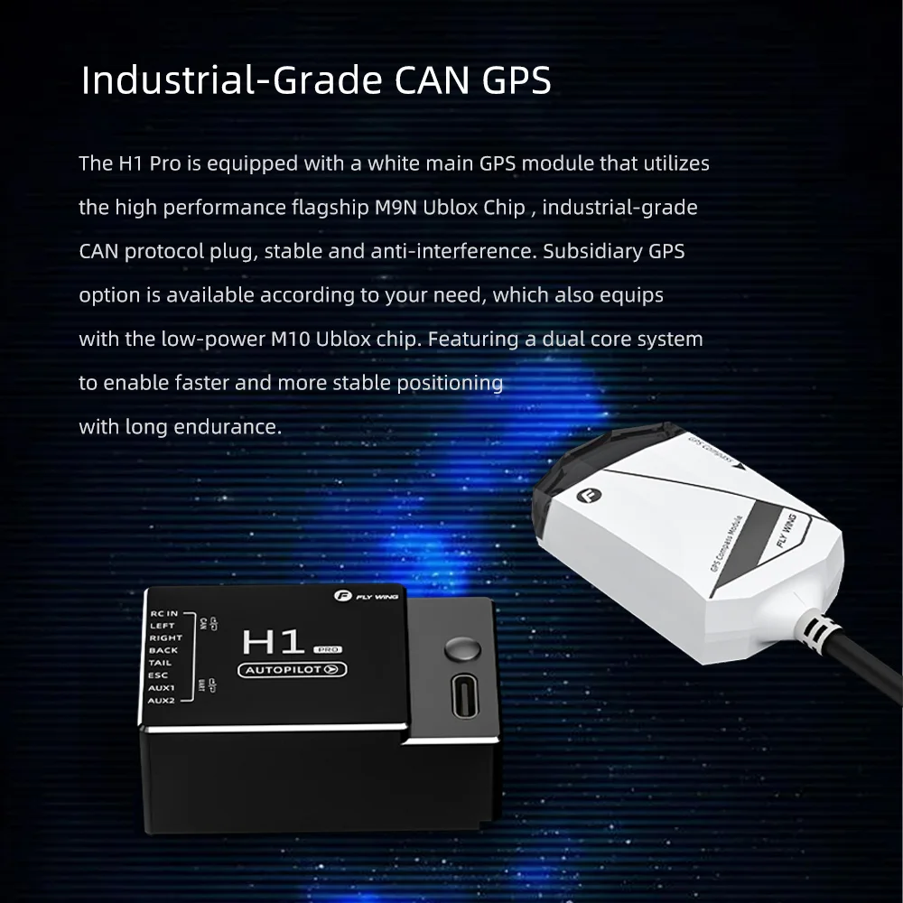 Kit drone FPV H1 PRO complet avec GPS CAN blanc