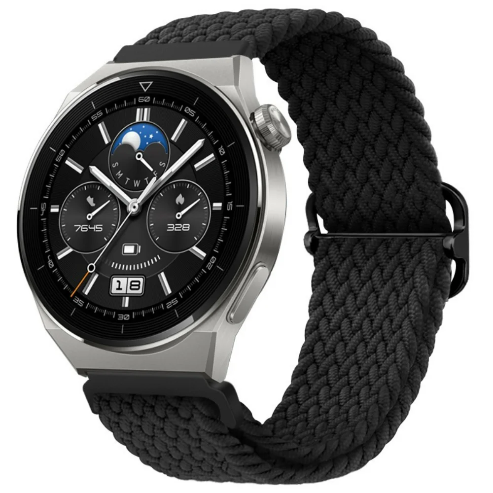 Braided Nylon Loop Smartwatch Strap - Universal Fit, 20/22mm