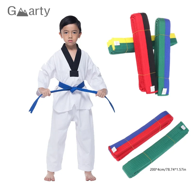 1PC 200cm Taekwondo ITF Belt Color Belt Martial Arts Karate Judo Uniform Accessories Quality Cotton Road