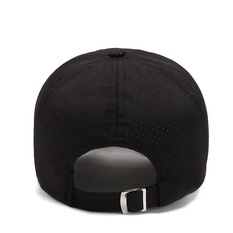 Wholesale Men Women Summer Baseball Cap Quick Drying Hats Unisex Breathable Sport Pure Color Snapback Hat Bone Baseball Hat 6