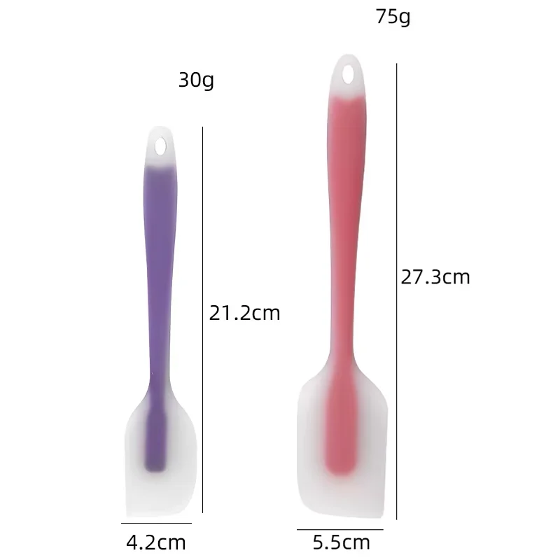 Silicone cake scraper translucent non-stick cake cream spatula kitchen cooking pastry scraper mold brush tool baking accessories