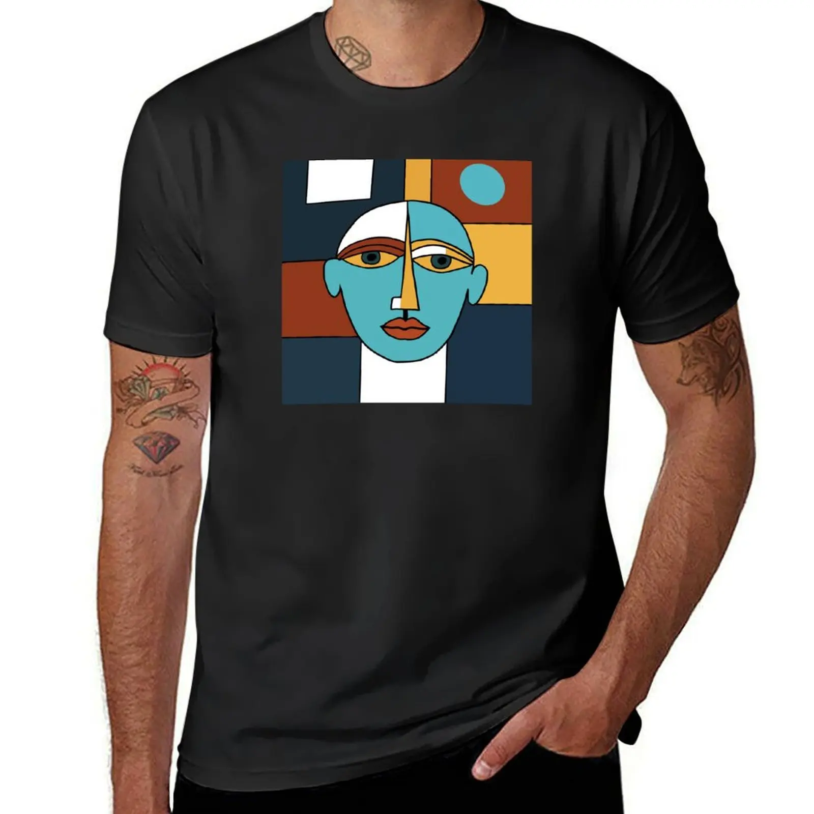 

Patterns No. 238. Mid Century Modern Vintage Retro. Modern Abstract. Bold Colorful Blue Face. By Carraan T-Shirt