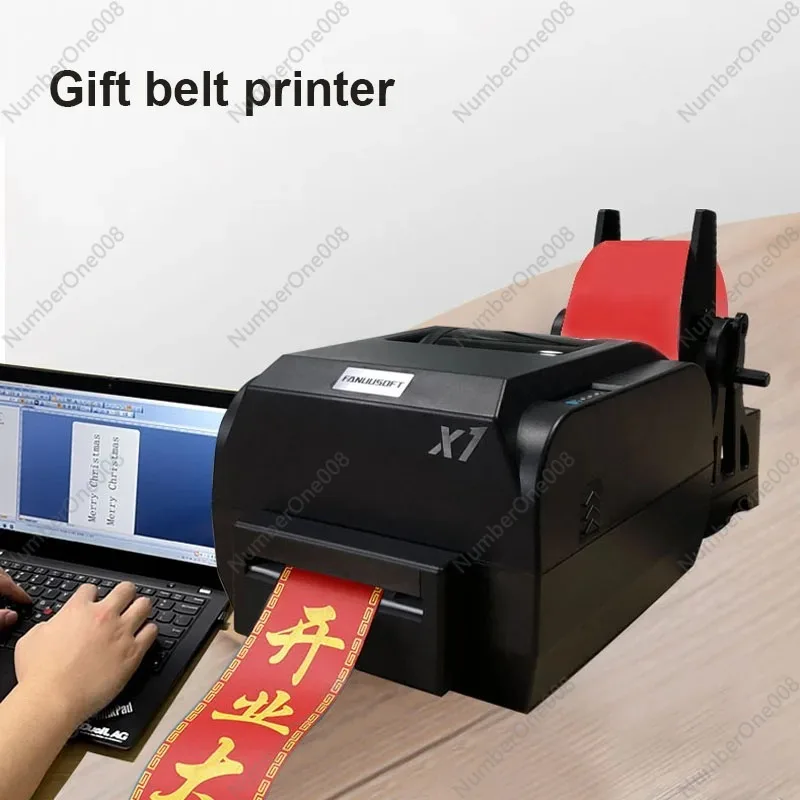 

High-Quality Electric Satin Ribbon Printer Suitable For Weddings/Celebrations/Flower Shop Gifts Silk Fabric Barcode Machine