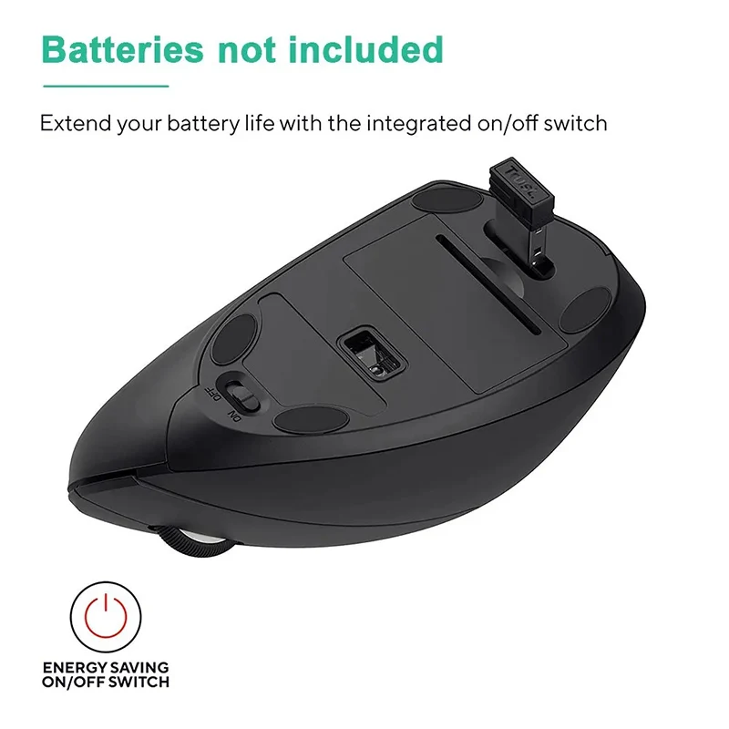 Vertical Mouse Ergonomic 2.4GHz Wireless Optical Mice 3 Adjustable DPI 800/1200/1600 6 Buttons for Laptop PC Computer Desktop wireless mouse optical mouse