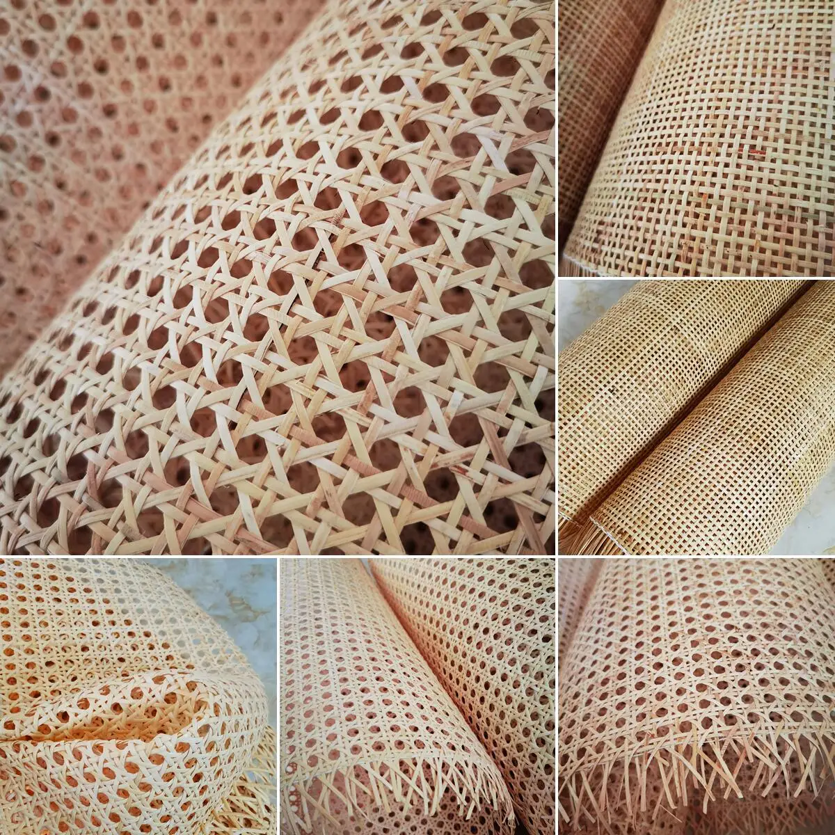 100cm Wide Natural Rattan Cane bing Sheets Really Indonesian Rattan