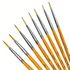 8pcs Professional Fine Detail Nylon Hair Paint Brushes Set for Acrylic, Oil, Watercolor, Canvas, Rock, Body, Face, Nail Art 1