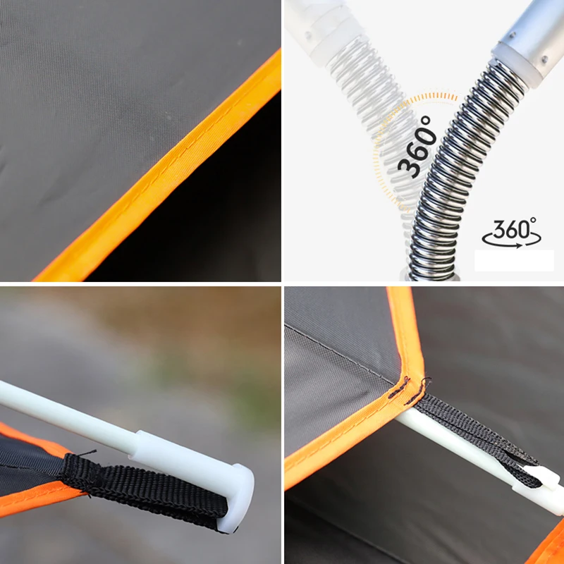 Triple Fold Fishing Umbrella Portable Outdoor Camping Beach Umbrella sunshade Mini camping picnic rain shelter