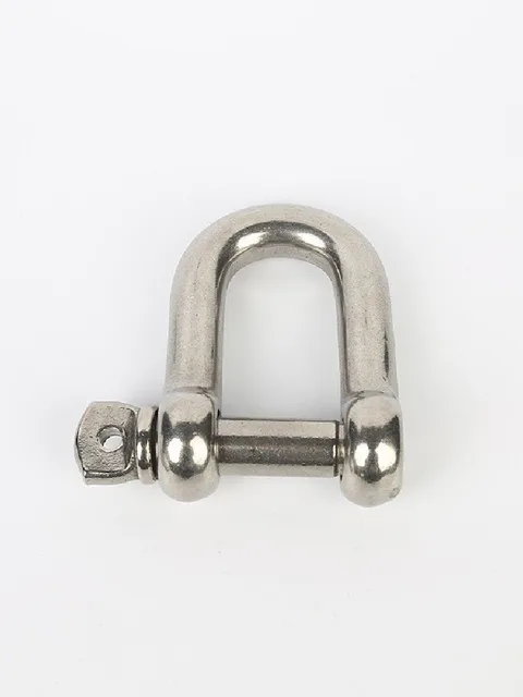 1/2PCS M4/5/6/8/10/12/14 304 Stainless Steel D-type Shackle Bow U-type High-Strength Lifting Ring Buckle Connection Fixed Chain 6