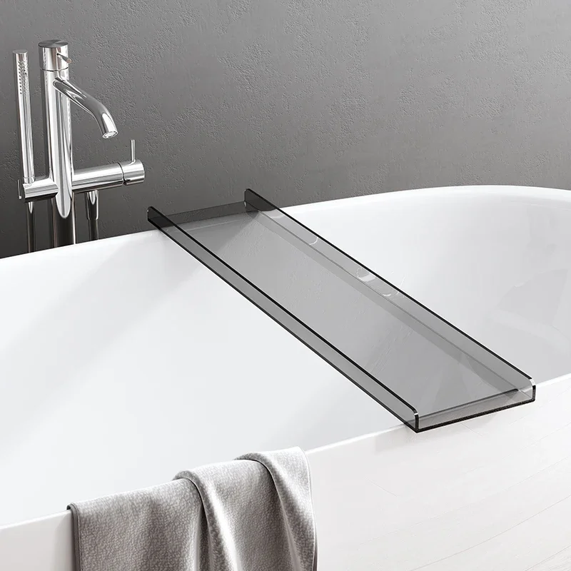 Extendable Bathtub Trays Multifunctional Shelf European Plastic Bathtub Trays Transparent Bandejas Storage Organizer WW50BT