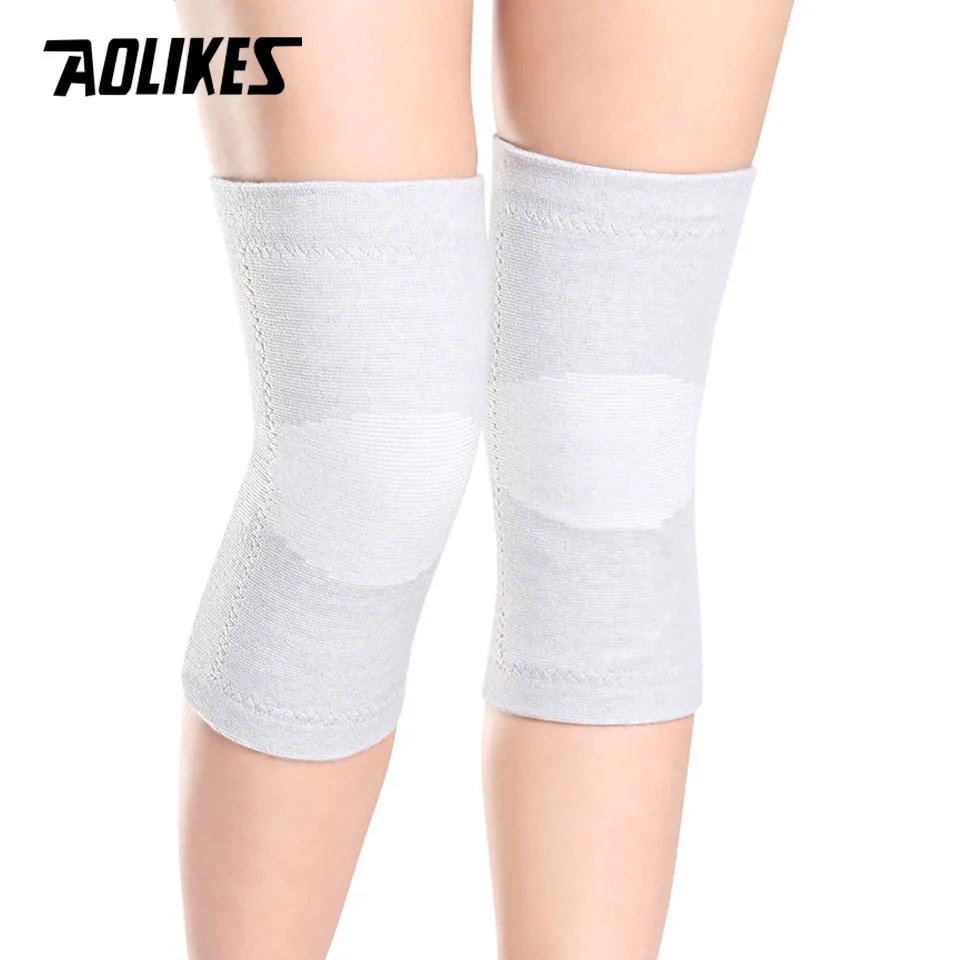 Knee Pad 1Pair Anti Cold Knee Pads Gold Velvet Prevent Arthritis Keep Warm Breathable Thicken