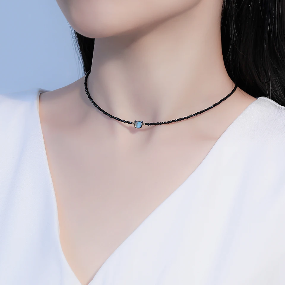 ジーナシス　【eL+1】 beads short necklace ブラック eL+1】Beads Short Necklace | [公式]ジーナシス （JEANASIS）通販