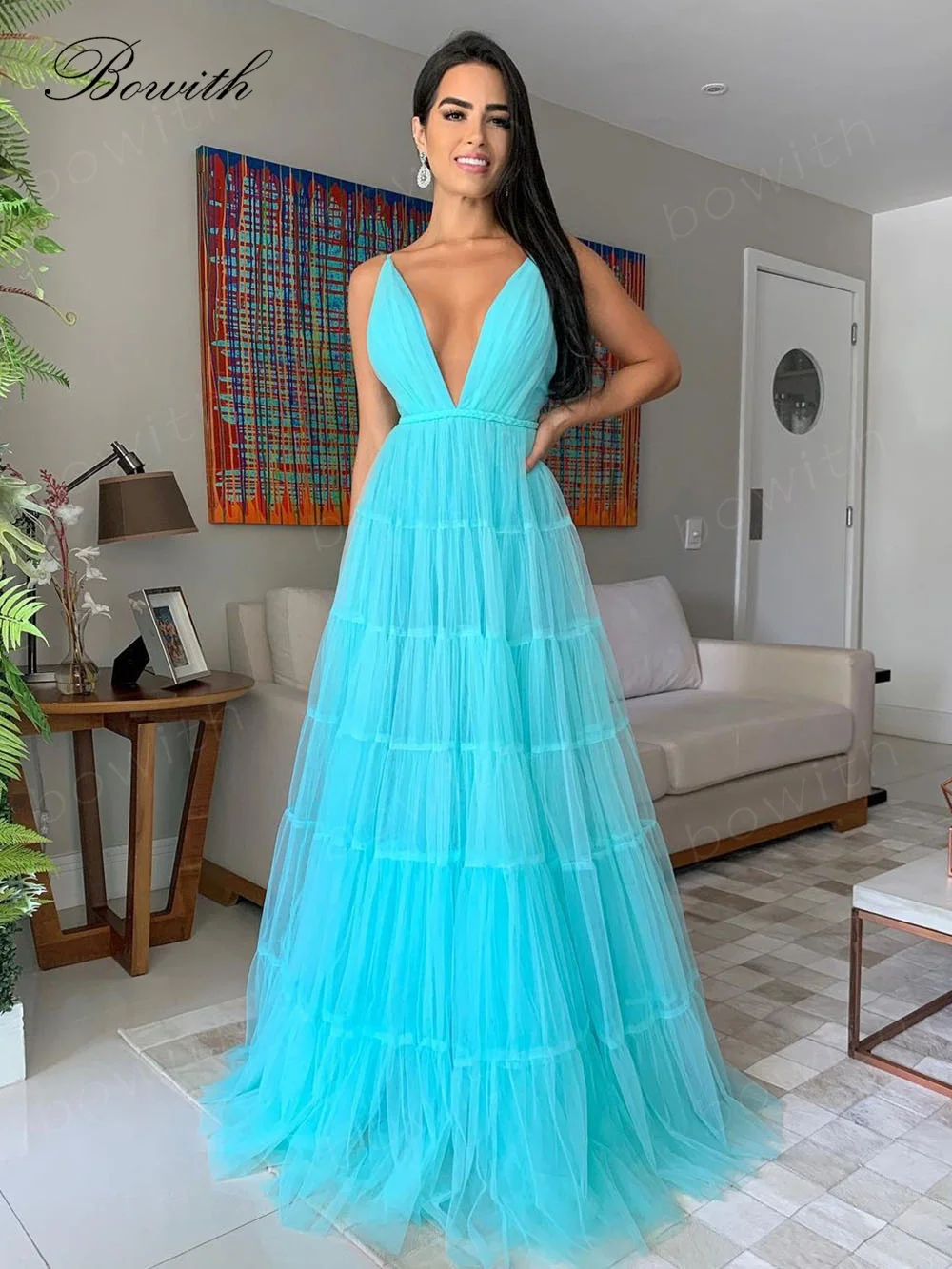 

Bowith Puffy Evening Dresses A Line Party Dresses Women Evening Formal Prom Dresses 2022 vestidos de fiesta