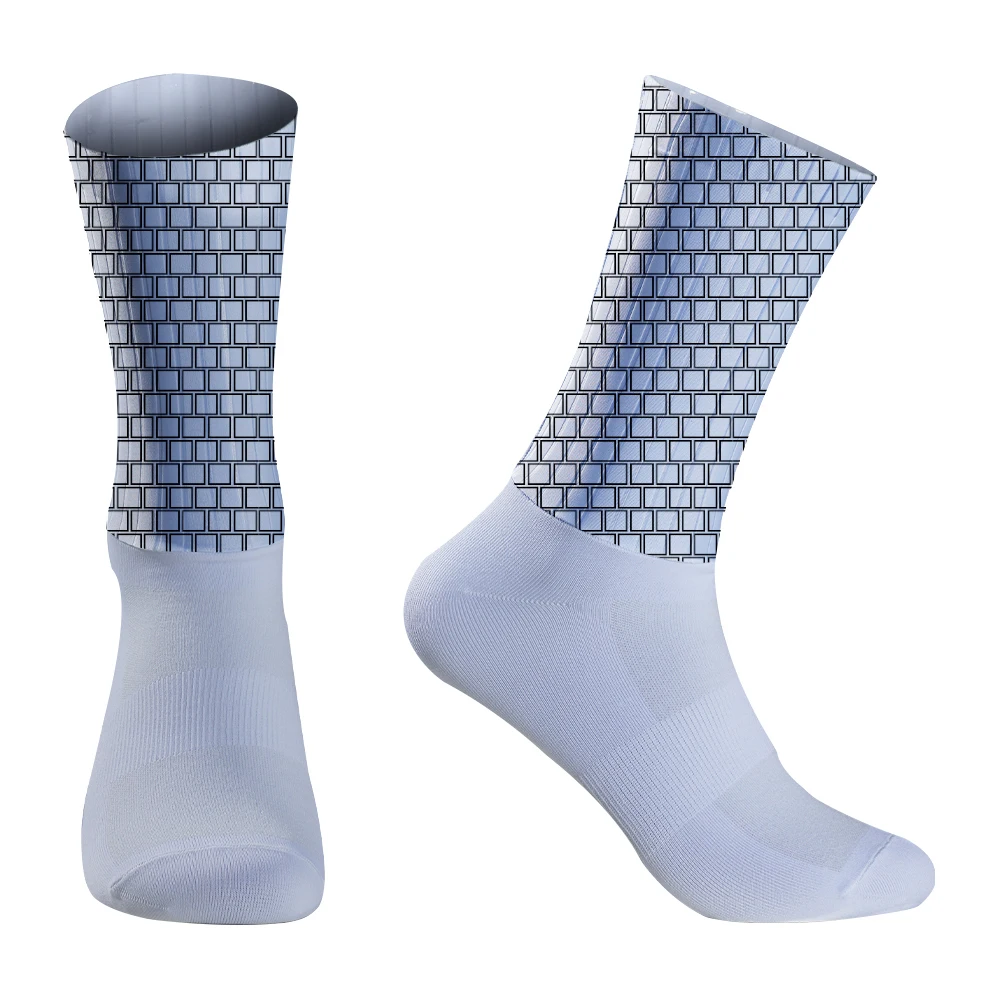 New Sports Cycling Socks Men Professional Aero Silica Gel Bike Socks