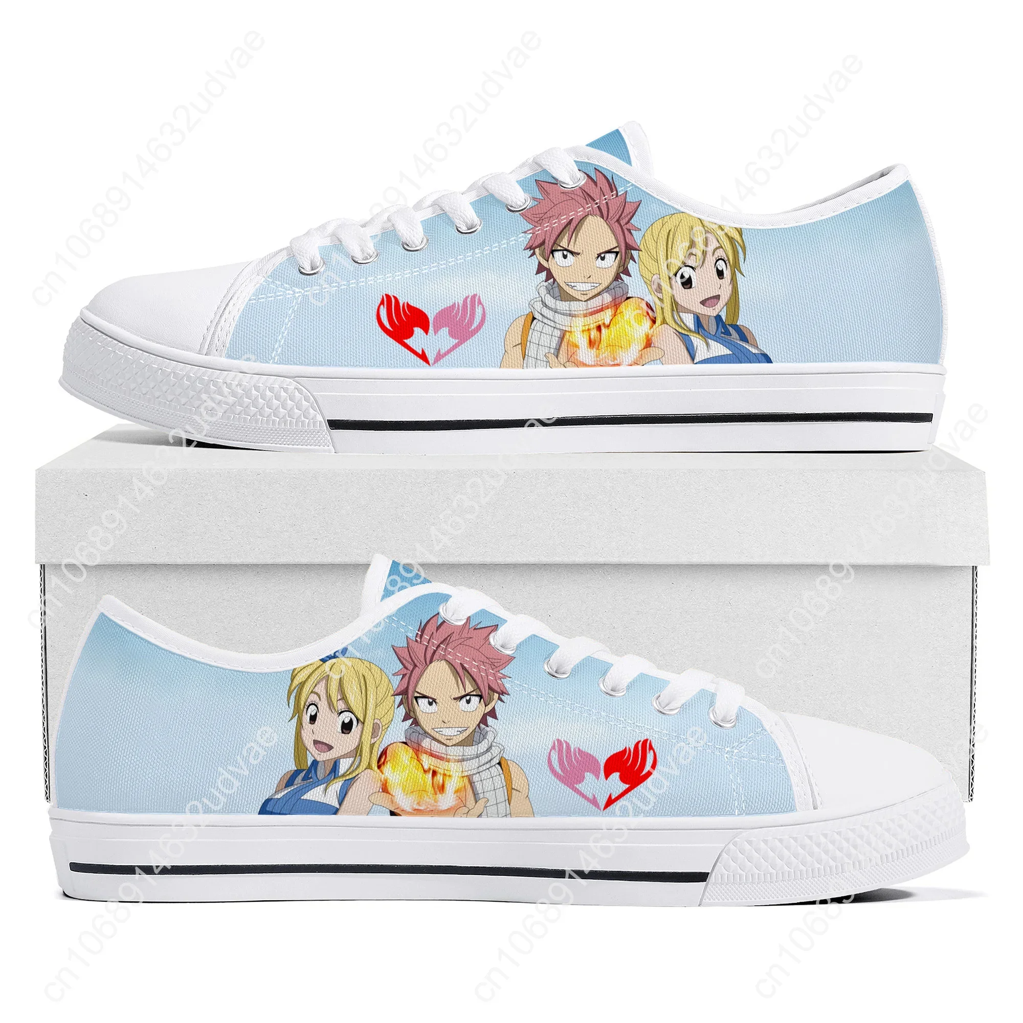 F-Fairy T-Tail Natsu Dragneel Low Top Sneakers Mens Womens Teenager Canvas High Quality Sneaker Casual Couple Shoes Custom Shoe