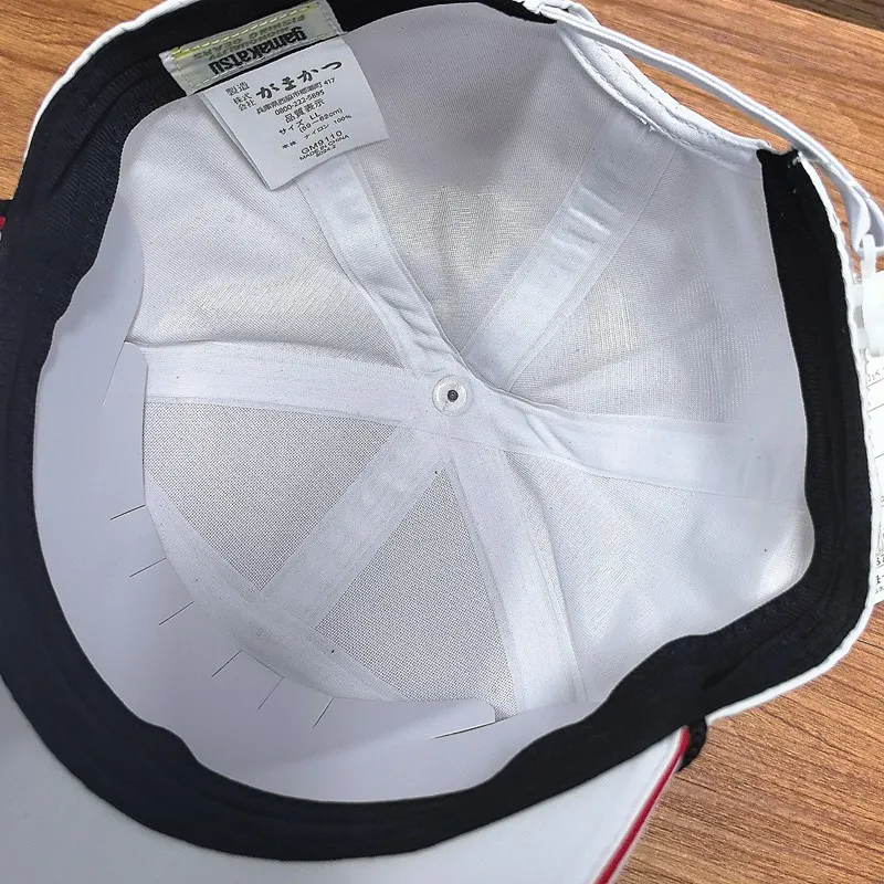 Description Picture 3 of itemGamakatsu Waterproof Fishing Baseball Cap Cotton Sun Protection Fishing Hats with Clip Trendy Trucker Hats for Men