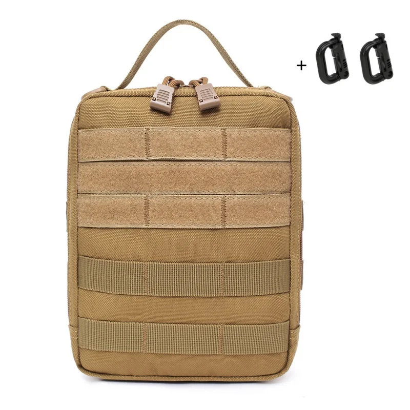 Outdoor EDC Molle Tactical Pouch Bag Emergency First Aid Kit Bag Waist Pack Waterproof Traveling Camping Hiking Storage Bags 5