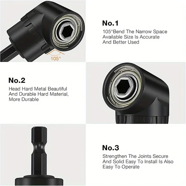 Flexible Drill Bit Extension 6Pcs