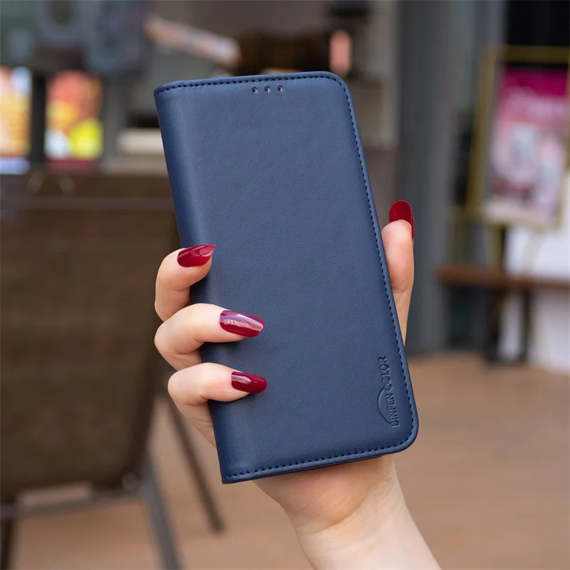 Luxury Leather Wallet Phone Case - Premium Magnetic Soft Cover Etui