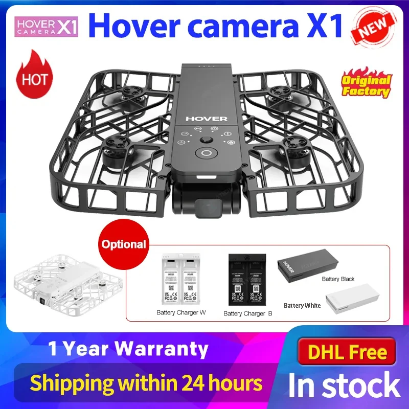 HOVER Camera X1 Foldale Drone Flying Camera Pocket-Sized Free Expedited  Shipping