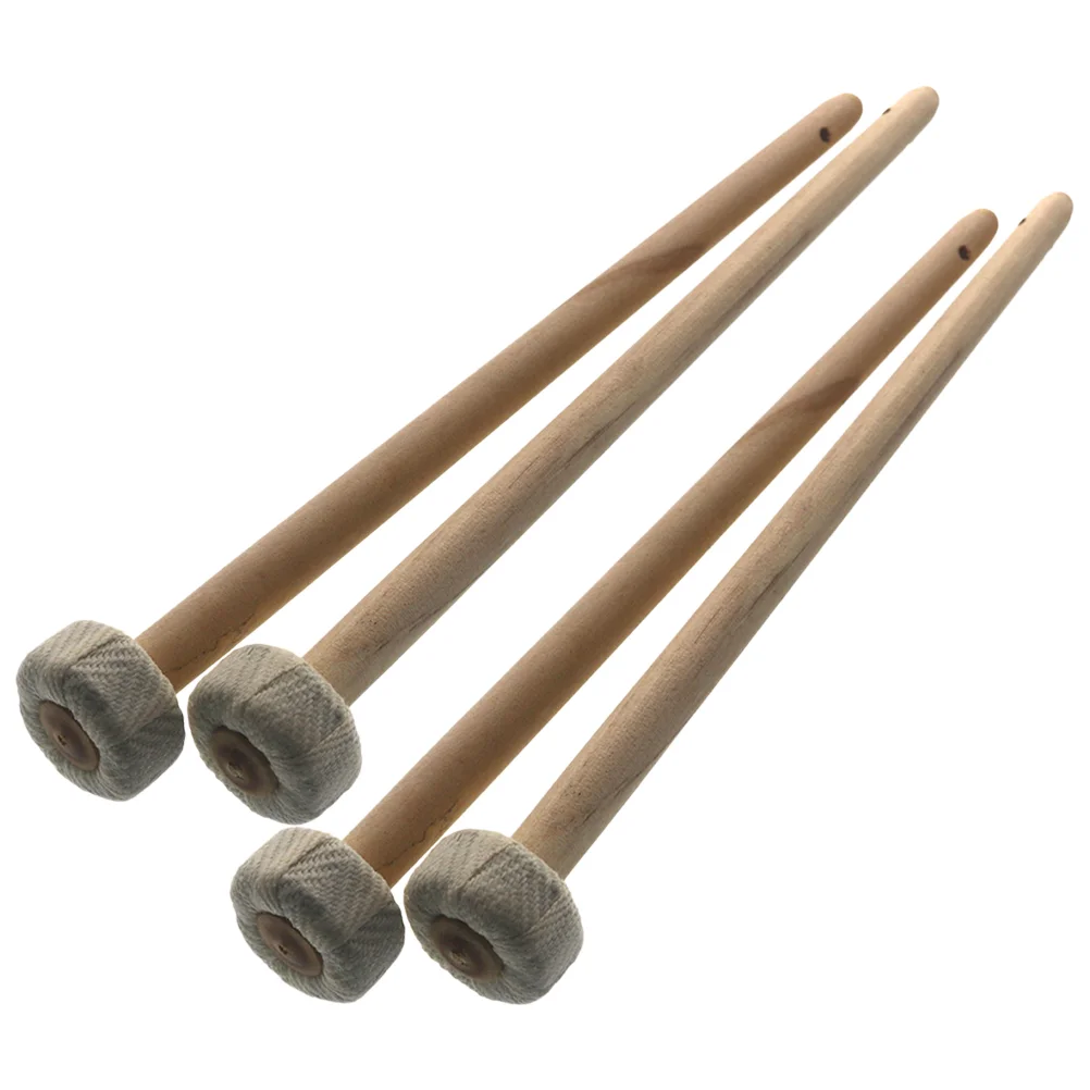 

4 Pcs Drumstick Small Gong Mallet Gavel Percussion Mallets Wood Performance Drumsticks Chinese Instrument Concert