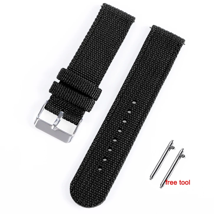 Universal Nylon Canvas Quick Release Watch Band - Sporty Replacement Strap