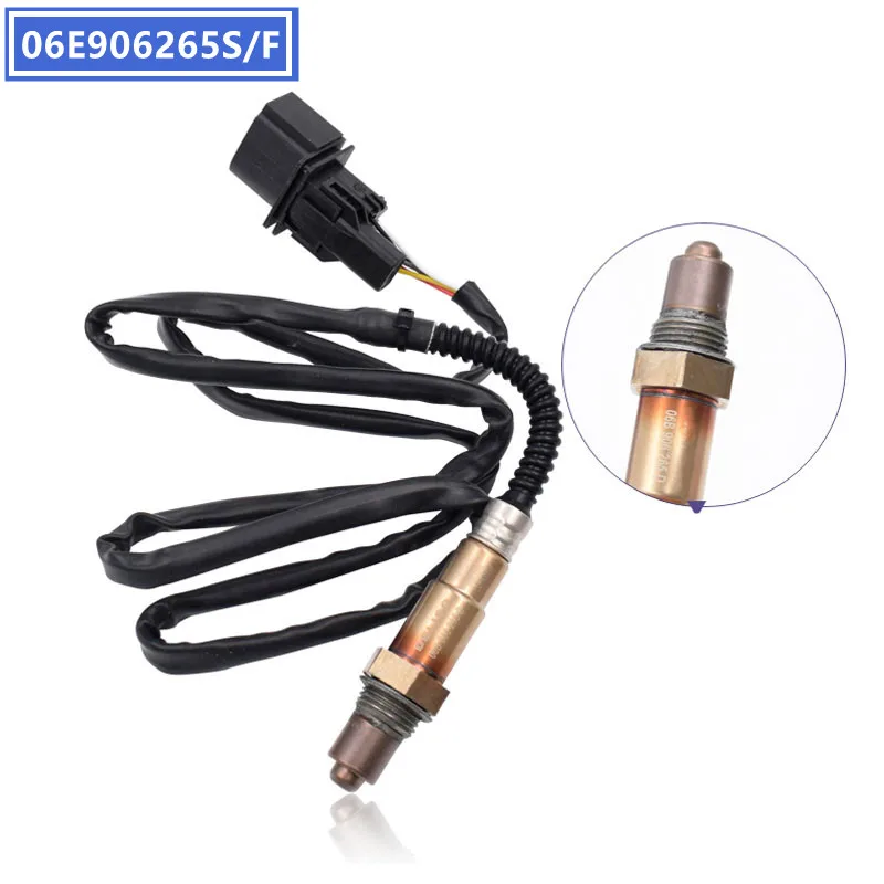 

06E906265S Front Lambda Probe Oxygen O2 Sensor 5-wire 2.4 2.8 3.0L 3.2L 2005-2012 OE# 06E906265F For Audi A4 A5 A6 A7 Q5 S4 S5