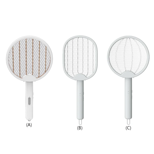 2-In-1 Légy Swatter Csapda Usb Újratölthető Szúnyog Ütő Rovargyilkos Biztonsági Védő Háló Háztartási Készletek Nyári Alváshoz - Image 4