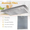 Under Cabinet Range Hood 30 inch with Ducted/Ductless Convertible, Kitchen Hoods Over Stove Vent, LED Light 4