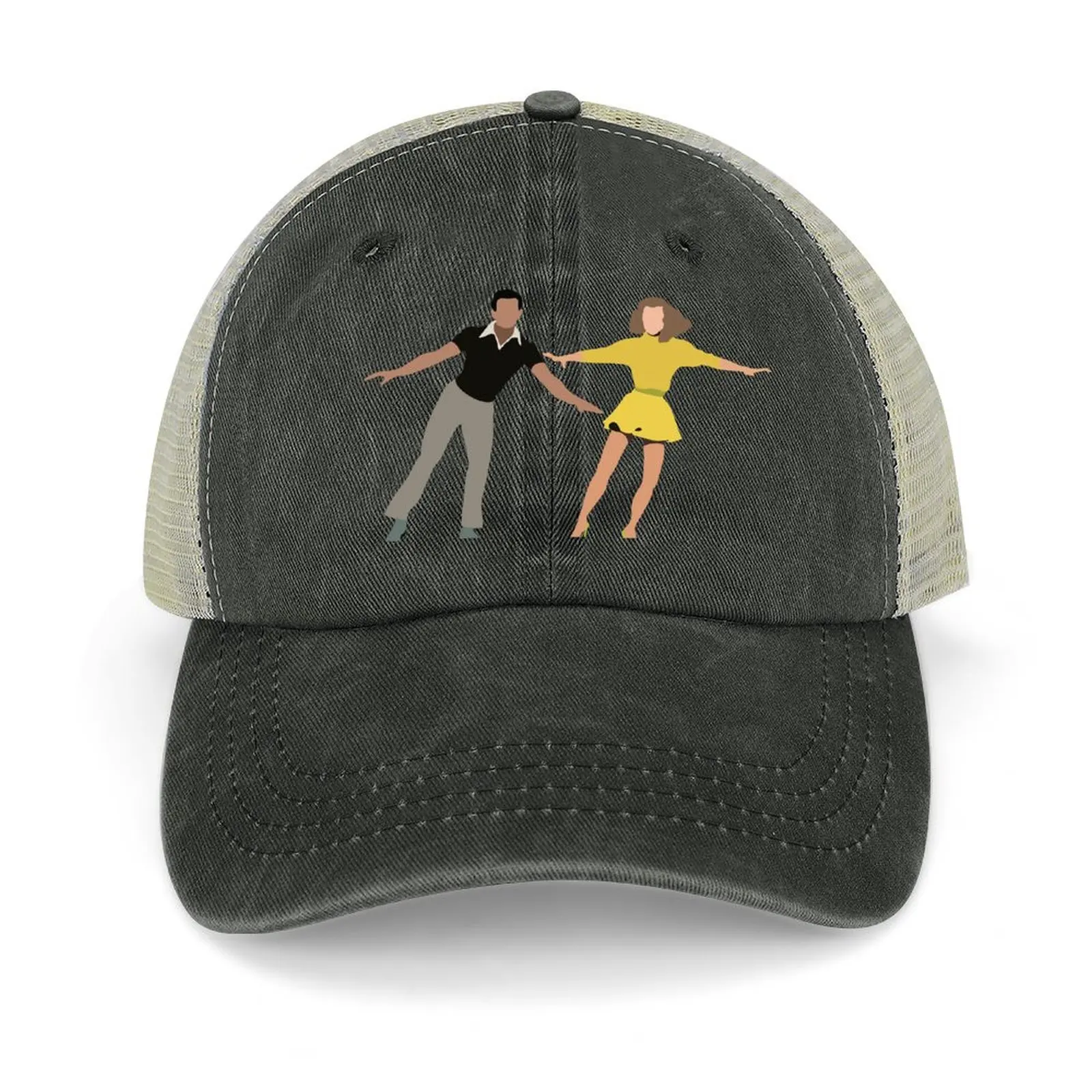 White Christmas Cowboy Hat funny hat Custom Cap Golf Women Men's