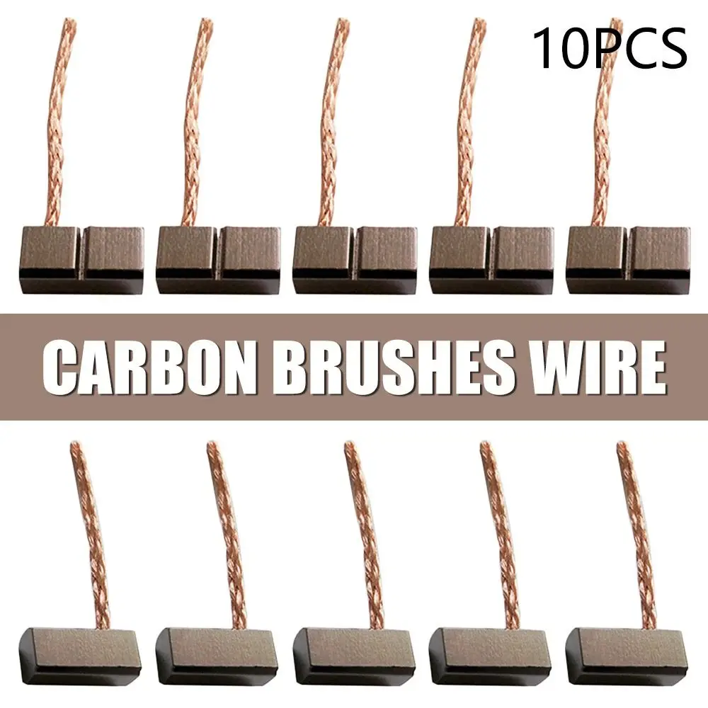 

10 шт., щётки для электродвигателя, 6 х6х0, 5 мм