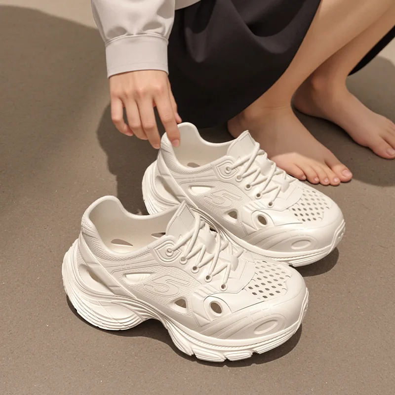 Thick-soled Hole Shoes 2026 New Summer Super Thick Outer Wear Non-slip And Deodorant Beach Bag Head Cool_vogvips.com