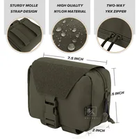 KRYDEX Tactical Tear Off First Aid IFAK Pouch Rip Away Medical Pouch MOLLE EMT Holder Hunting Airsoft Trauma Kit Survival Bag 2