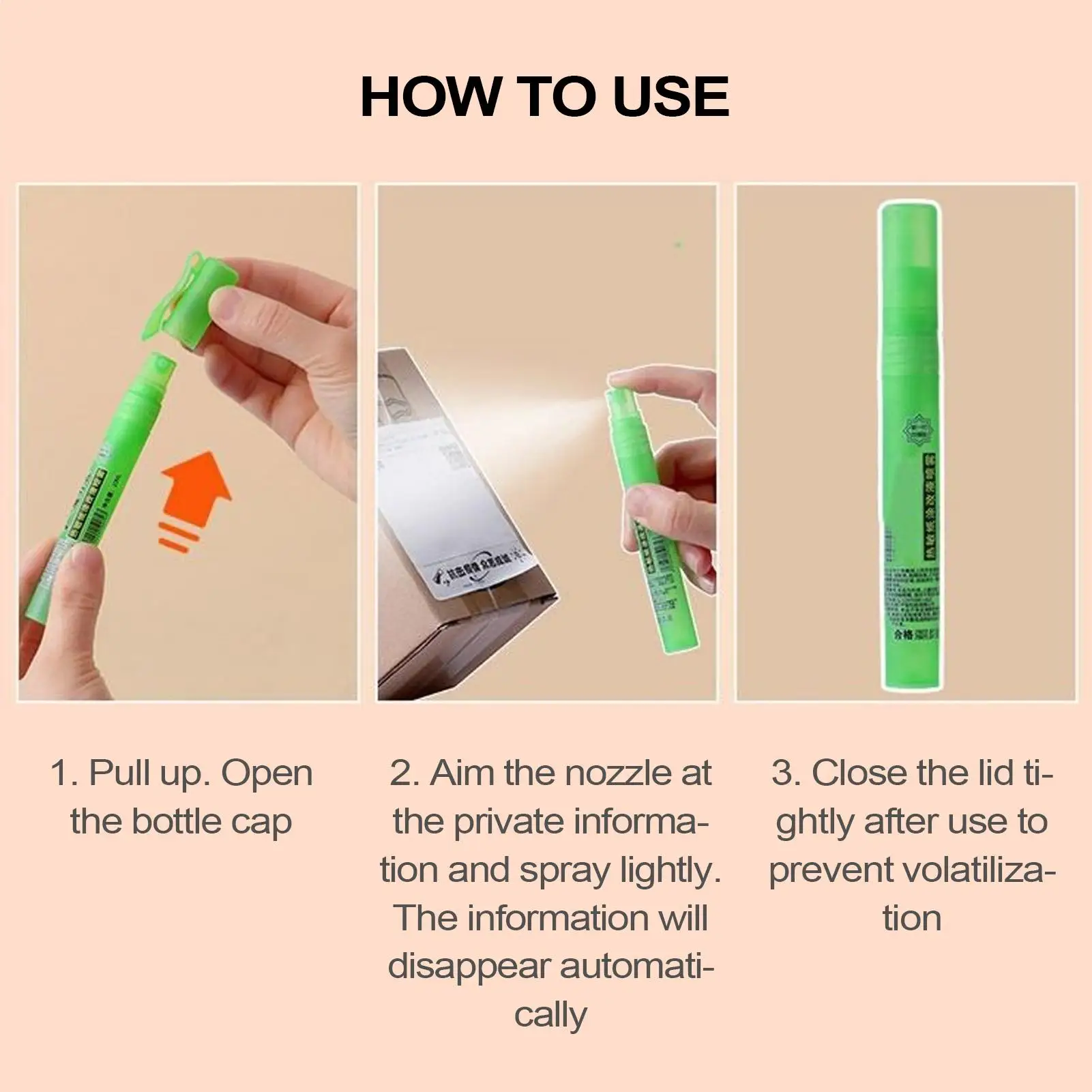 10ml 열전사지 수정 씰 빠른 건조 방지 정보 보호기 신분 정보 보호 빠른 지우개